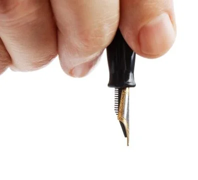 Pen in hand 스톡 사진