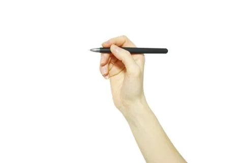 Pen in  hand Foto stock