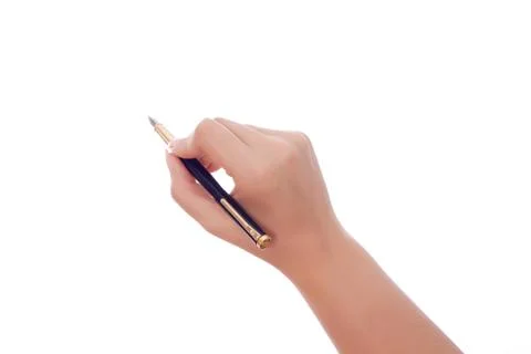Pen in hand 스톡 사진