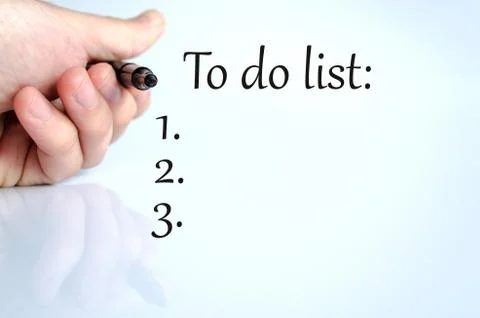 Pen in the hand Stock Photos