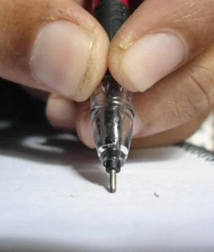 Pen with hand Stock Photos