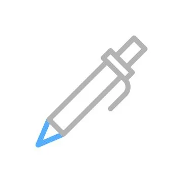 Pen icon. Concept of writing, note taking, and signature. Illustrazione stock