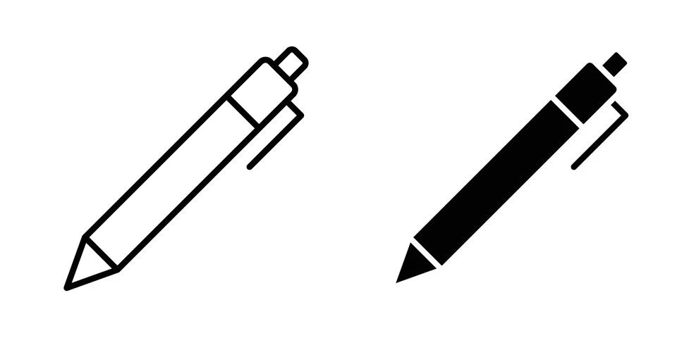 Pen icon for design projects and web UI Stock Illustration