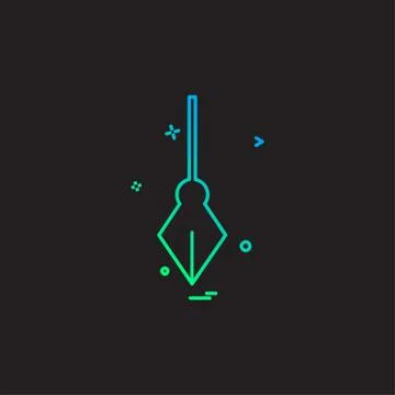 Pen icon design vector Stock Illustration