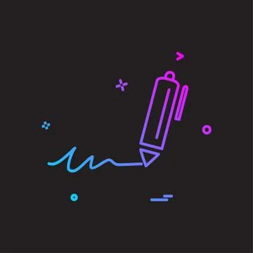 Pen icon design vector イラスト素材