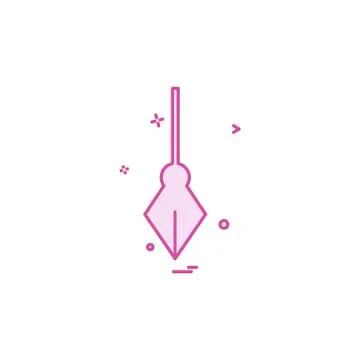 Pen icon design vector Illustrazione stock