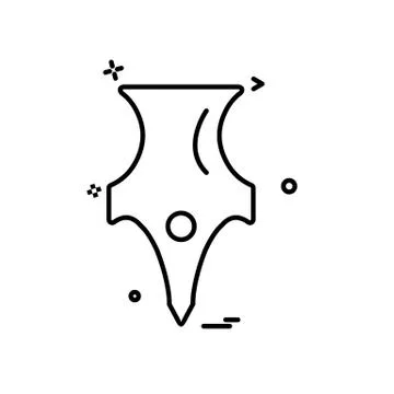 Pen icon design vector Stock Illustration