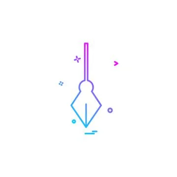 Pen icon design vector 库存插图