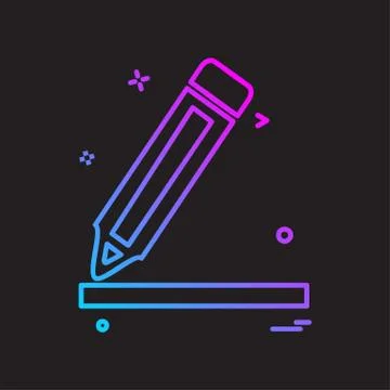 Pen icon design vector イラスト素材