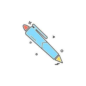 Pen icon design vector Stockillustratie