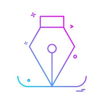 Pen icon design vector Stock Illustration