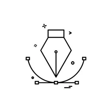 Pen icon design vector Stock Illustration