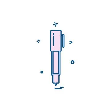 Pen icon design vector Stock Illustration