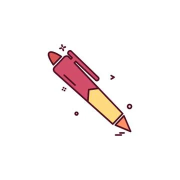 Pen icon design vector Stockillustratie