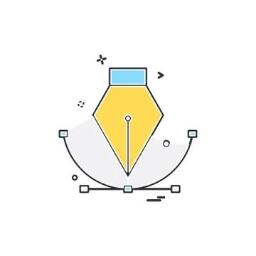 Pen icon design vector Stock Illustration