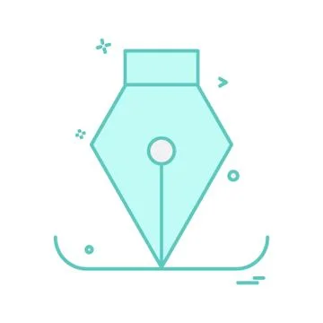Pen icon design vector Stockillustratie
