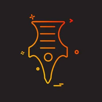 Pen icon design vector Stock Illustration