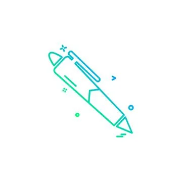 Pen icon design vector Stock Illustration