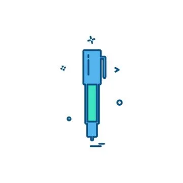 Pen icon design vector Stock Illustration