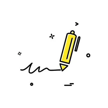 Pen icon design vector Stockillustratie