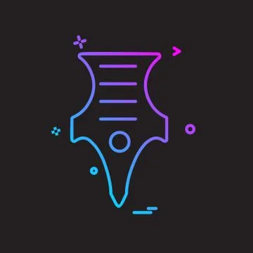 Pen icon design vector Stockillustratie