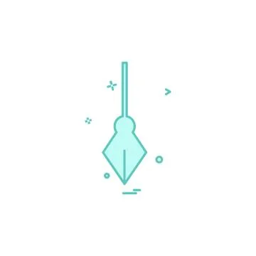 Pen icon design vector Illustrazione stock
