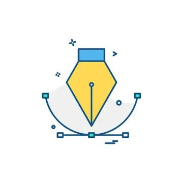 Pen icon design vector Stock Illustration