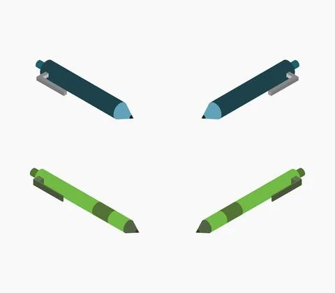 Pen icon illustrated in vector on white background Stock Illustration