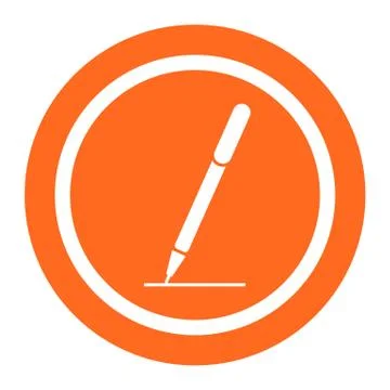 Pen icon Illustrazione stock