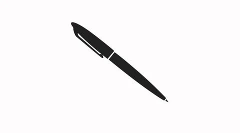 Pen Icon. Illustrazione stock