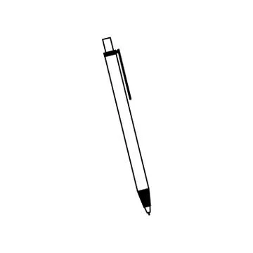 Pen icon image, flat design Ilustração Stock