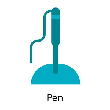 Pen icon isolated on white background Free Stock Illustration