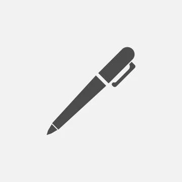 Pen icon isolated on white background. Vector illustration. Stock Illustration