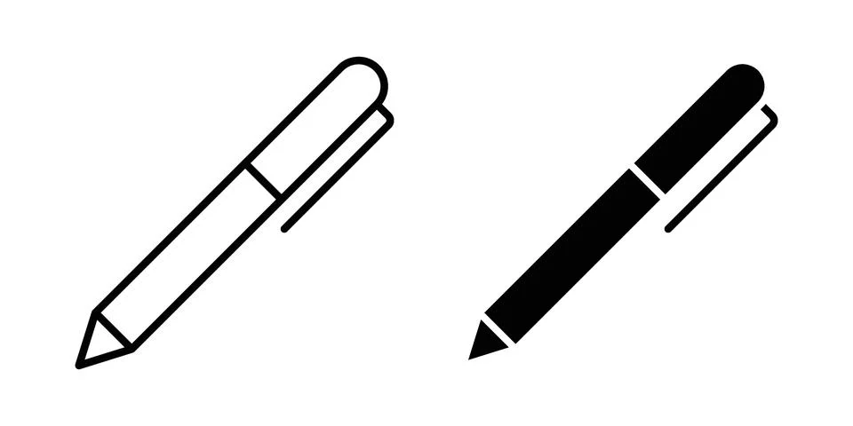 Pen icon or illustration vector symbols Stock Illustration