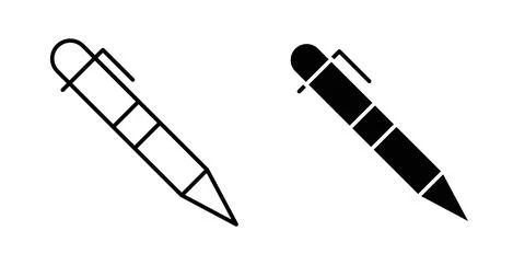 Pen icon symbol. Flat Vector illustration Stock Illustration
