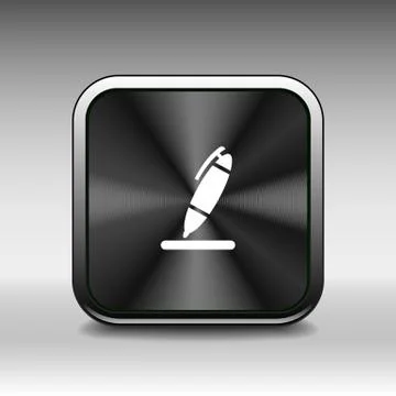 Pen icon tool interface sign symbol graphic Stock Illustration