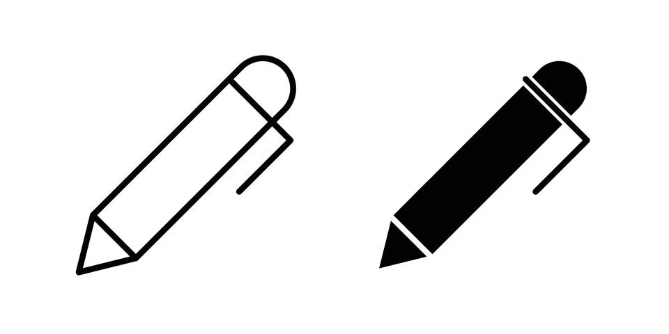 Pen icon vector design illustrations Stock Illustration