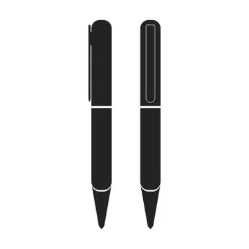 Pen icon, vector illustration. Flat design style - Vector Stock Illustration
