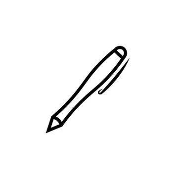 Pen icon, vector illustration. Flat design style Stock Illustration
