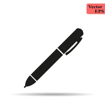 Pen icon, vector illustration. Flat design style eps 10 Stock Illustration