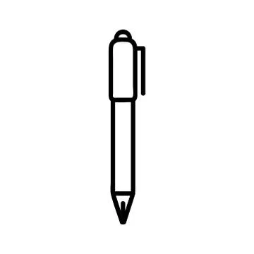 Pen icon vector on white background Stock Illustration