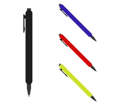 Pen icon on white background Stock Illustration