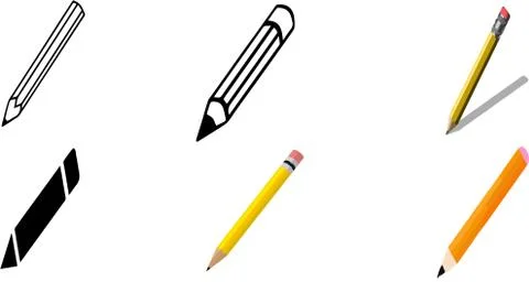 Pen icon on white background Stock Illustration