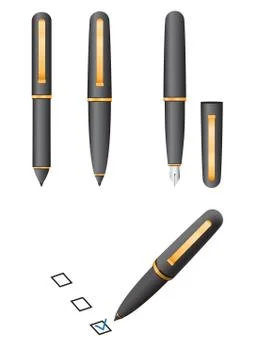 Pen Stock Illustration