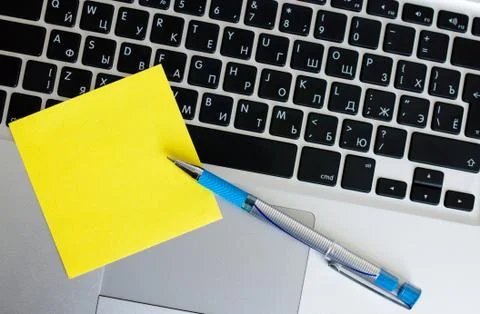 Pen on the keyboard 写真素材