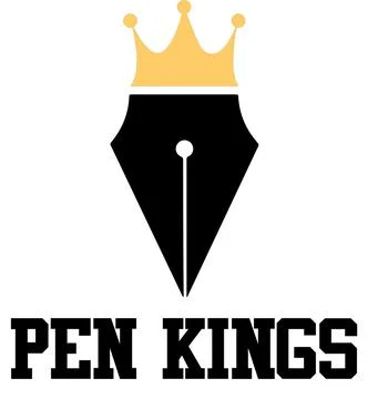 Pen Kings Logo Vector File Stock Illustration