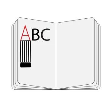 Pen letter a Stock Illustration