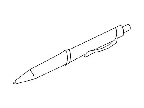 Pen line art Stock Illustration