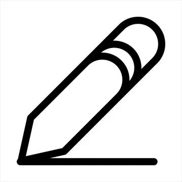 Pen line icon vector illustration isolated on white background Stock Illustration