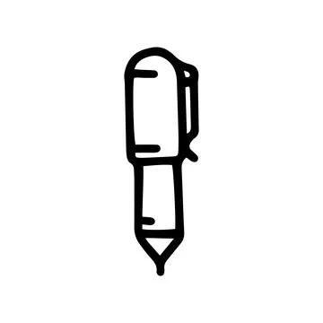 Pen line vector doodle simple icon design Stock Illustration
